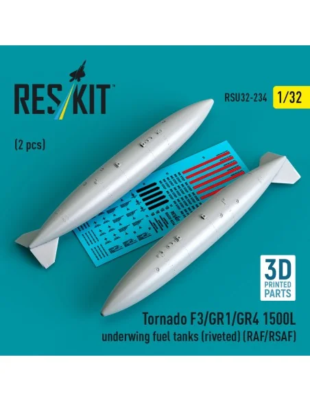 Tornado F3/GR1/GR4 1500L underwing fuel tanks (riveted) (RAF/RSAF) ...