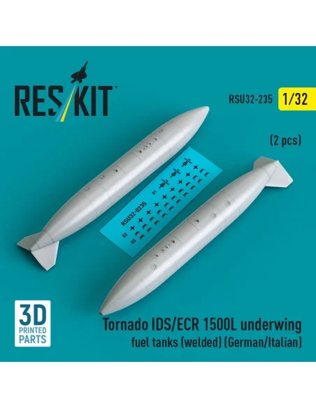 Tornado IDS/ECR 1500L underwing fuel tanks (welded) (German AF / It...