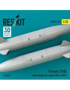 Tornado 2250L underwing fuel tanks (RAF, RSAF) (2 pcs) (3D Printed)... 2