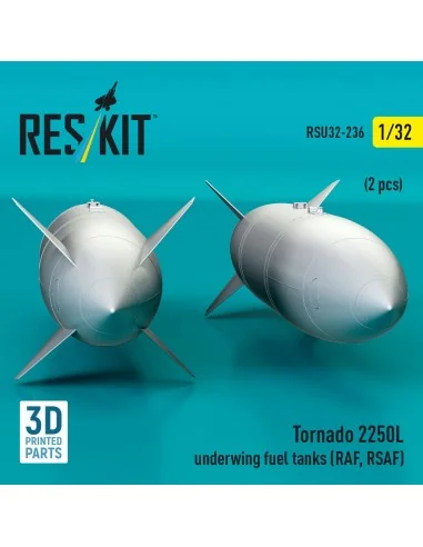 Tornado 2250L underwing fuel tanks (RAF, RSAF) (2 pcs) (3D Printed)...