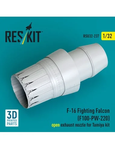 F-16 Fighting Falcon (F100-PW-220) open exhaust nozzle for Tamiya k...