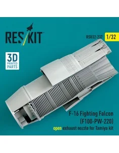 F-16 Fighting Falcon (F100-PW-220) open exhaust nozzle for Tamiya k... 2