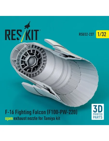 F-16 Fighting Falcon (F100-PW-220) open exhaust nozzle for Tamiya k...