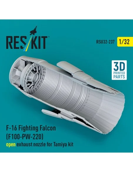 F-16 Fighting Falcon (F100-PW-220) open exhaust nozzle for Tamiya k...
