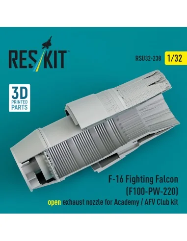F-16 Fighting Falcon (F100-PW-220) open exhaust nozzle for Academy ...