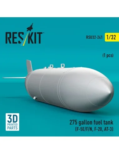 275 gallon fuel tank (F-5E/F/N, F-20, AT-3) (1 pcs) (3D Printed), 1...