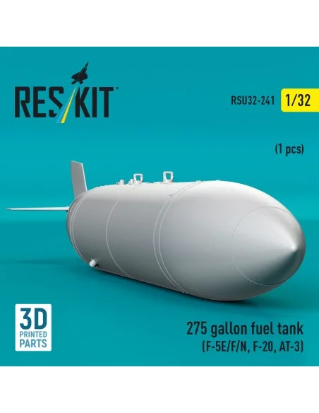 275 gallon fuel tank (F-5E/F/N, F-20, AT-3) (1 pcs) (3D Printed), 1...