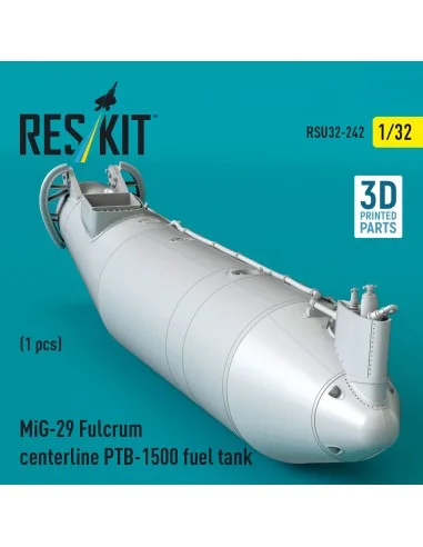 MiG-29 Fulcrum centerline PTB-1500 fuel tank (1 pcs) (3D Printed), ...