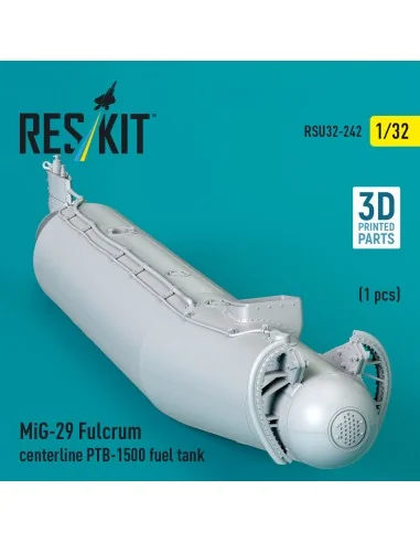 MiG-29 Fulcrum centerline PTB-1500 fuel tank (1 pcs) (3D Printed), ...