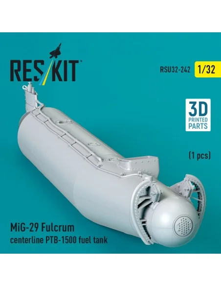 MiG-29 Fulcrum centerline PTB-1500 fuel tank (1 pcs) (3D Printed), ...