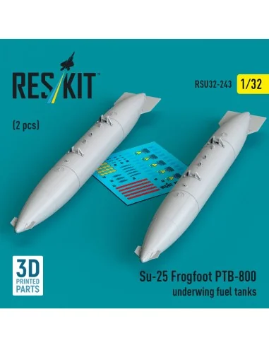 Su-25 Frogfoot PTB-800 underwing fuel tanks (2 pcs) (3D Printed), 1...