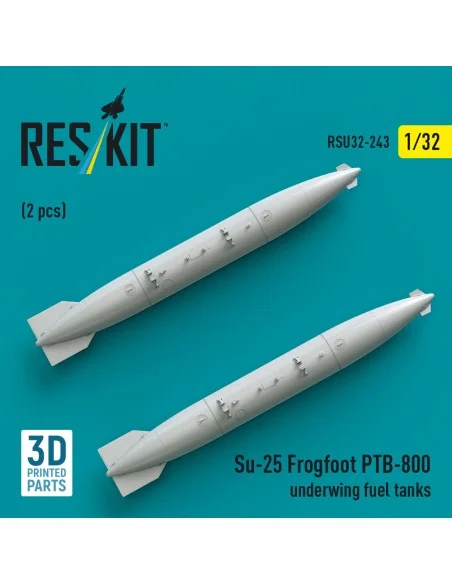 Su-25 Frogfoot PTB-800 underwing fuel tanks (2 pcs) (3D Printed), 1...