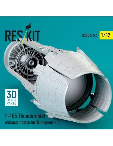 F-105 Thunderchief exhaust nozzle for Trumpeter kit (3D Printed), 1...