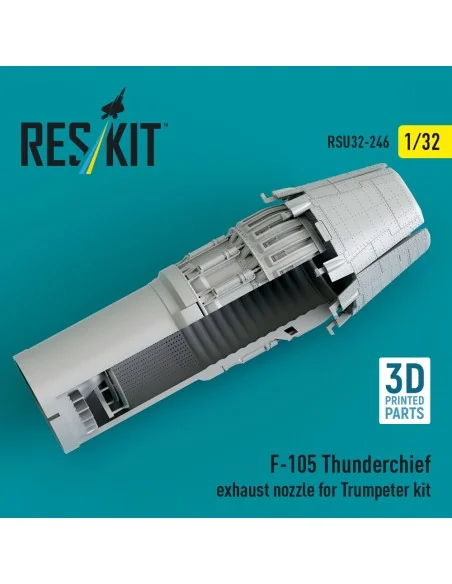 F-105 Thunderchief exhaust nozzle for Trumpeter kit (3D Printed), 1...