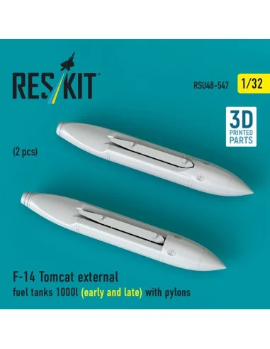 F-14 Tomcat external fuel tanks 1000l (early and late) with pylons ...