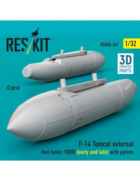 F-14 Tomcat external fuel tanks 1000l (early and late) with pylons ...