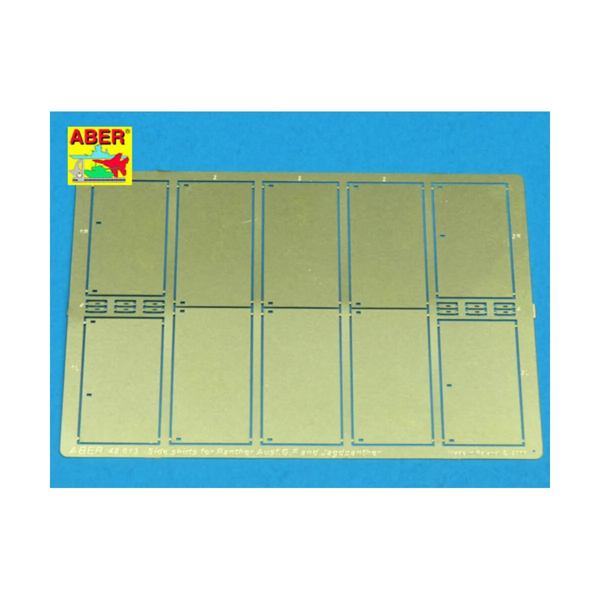 Side skirts for Panther Ausf.G, and Jagdpanther - Aber Models 48013