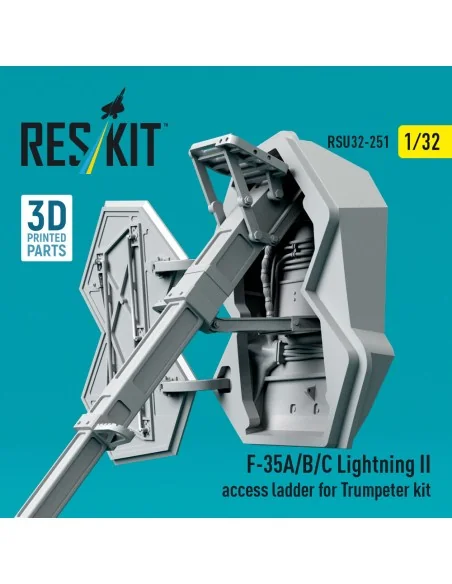 [NO_DESC] F-35A/B/C Lightning II access ladder for Trumpeter kit (3...