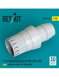F-16 Fighting Falcon (F100-PW-229) open exhaust nozzle for Tamiya k...
