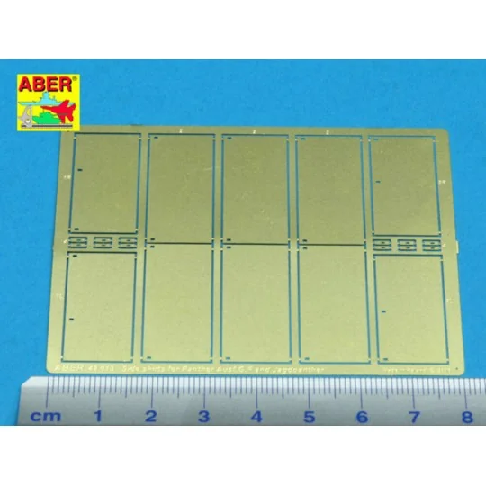 Side skirts for Panther Ausf.G, and Jagdpanther - Aber Models 48013