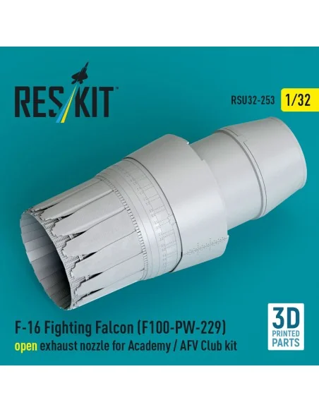 F-16 Fighting Falcon (F100-PW-229) open exhaust nozzle for Academy ...