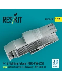 F-16 Fighting Falcon (F100-PW-229) open exhaust nozzle for Academy ... 2