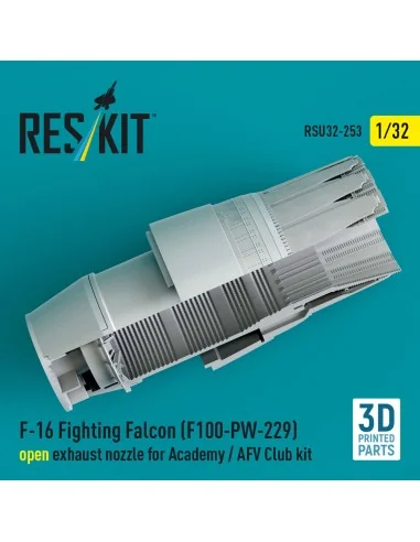 F-16 Fighting Falcon (F100-PW-229) open exhaust nozzle for Academy ...