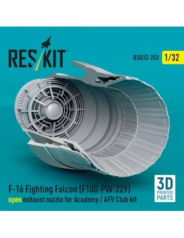F-16 Fighting Falcon (F100-PW-229) open exhaust nozzle for Academy ...