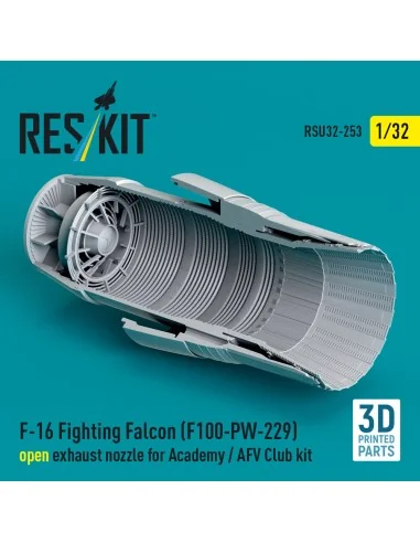 F-16 Fighting Falcon (F100-PW-229) open exhaust nozzle for Academy ...