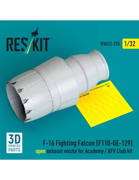F-16 Fighting Falcon (F110-GE-129) open exhaust nozzle for Academy ...