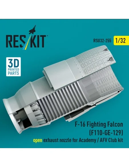 F-16 Fighting Falcon (F110-GE-129) open exhaust nozzle for Academy ...