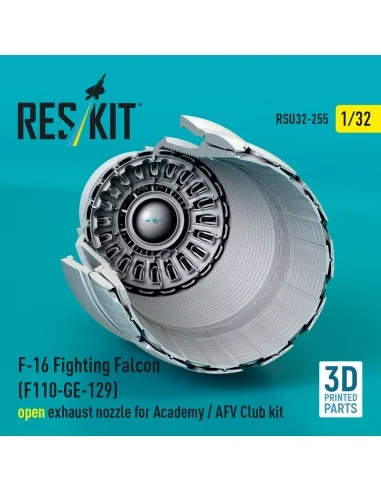 F-16 Fighting Falcon (F110-GE-129) open exhaust nozzle for Academy ...