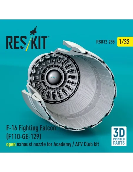 F-16 Fighting Falcon (F110-GE-129) open exhaust nozzle for Academy ...