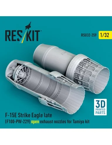 F?15E Strike Eagle late (F100-PW-229) open exhaust nozzles for Tami...