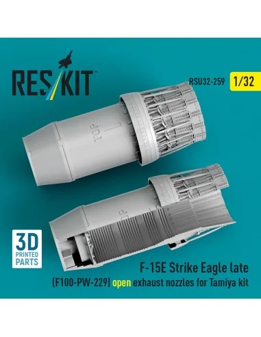 F?15E Strike Eagle late (F100-PW-229) open exhaust nozzles for Tami...