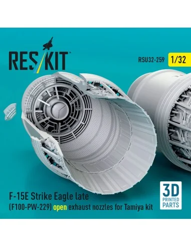 F?15E Strike Eagle late (F100-PW-229) open exhaust nozzles for Tami...