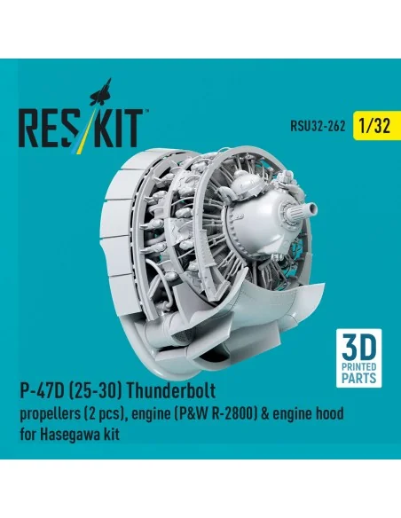 P-47D (25-30) Thunderbolt propellers (2 pcs), engine (P&W R-2800) &...