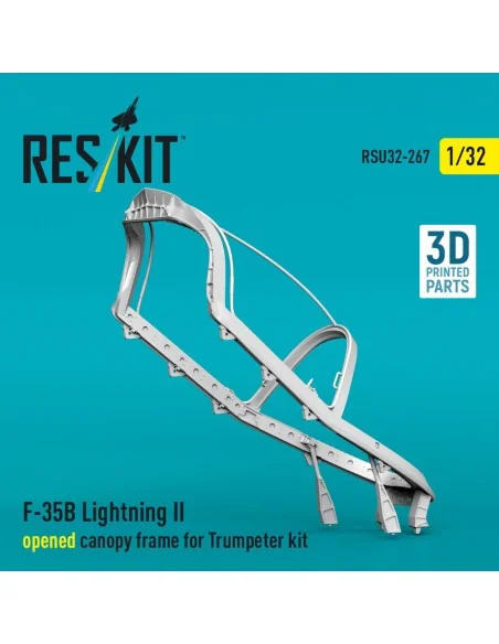[NO_DESC] F-35B Lightning II opened canopy frame (3D Printed) for T...