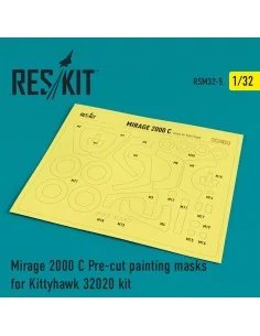 Mirage 2000C Pre-cut painting masks for KittyHawk 32020 kit, 1/32 -...