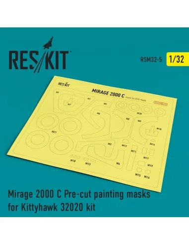 Mirage 2000C Pre-cut painting masks for KittyHawk 32020 kit, 1/32 -...
