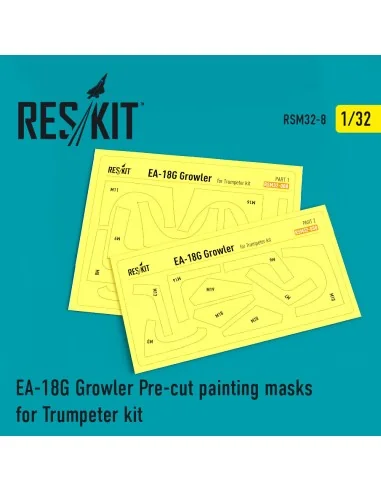 EA-18G Growler Pre-cut painting masks for Trumpeter kit, 1/32 - Res...