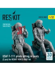 USAF F-111 pilots sitting in seats (2 pcs) for RESKIT RSK32-0002 ki... 2