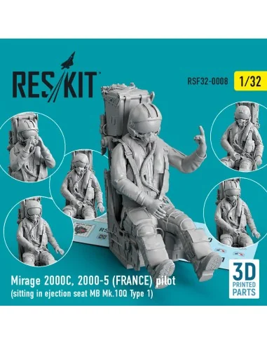 Mirage 2000C, 2000-5 (FRANCE) pilot sitting in ejection seat MB Mk....