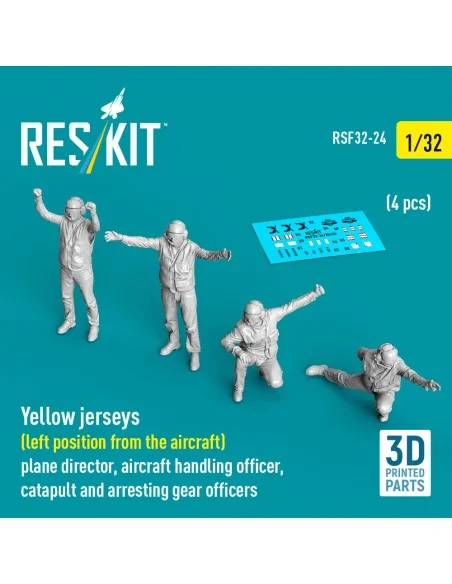 Yellow jerseys (Left position from the aircraft) plane director, ai...