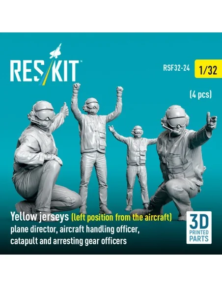 Yellow jerseys (Left position from the aircraft) plane director, ai...