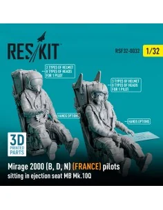 Mirage 2000 (B, D, N) (FRANCE) pilots sitting in ejection seat MB M...