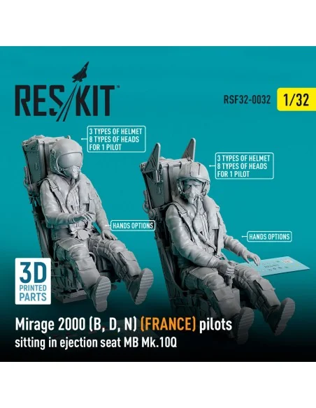 Mirage 2000 (B, D, N) (FRANCE) pilots sitting in ejection seat MB M...