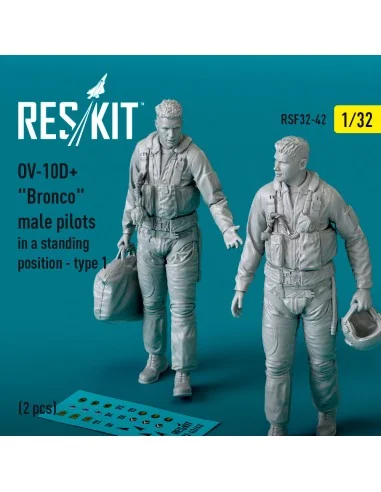 OV-10D+ Bronco male pilots (in a standing position - type 1) (2 pcs...