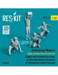 Green jersey (Modern) (Right position from the aircraft) Catapult a...