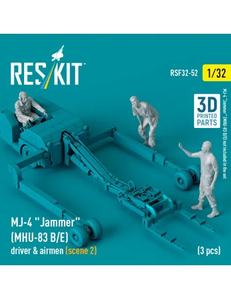 MJ-4 Jammer (MHU-83 B/E) driver & airmen (scene 2) (3 pcs) (3D Prin...